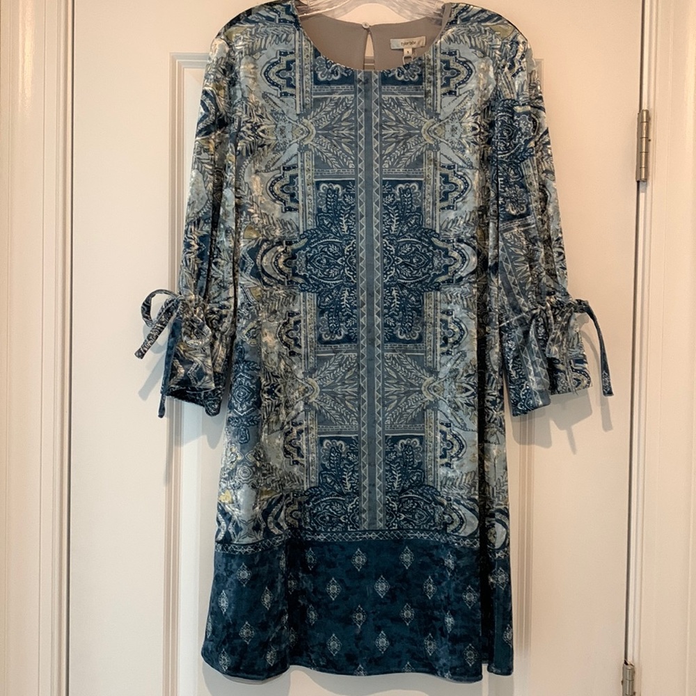 NWT Tyler Boe Small Mulitcolor Synthetic Velvet Dress